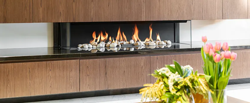 Double-height Fireplace Design Refurbishment in Santa Clara, California